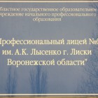 Лискинский ЖД лицей им.А.К.Лысенко, 2009 год - НПЦ "НовАТранс" 